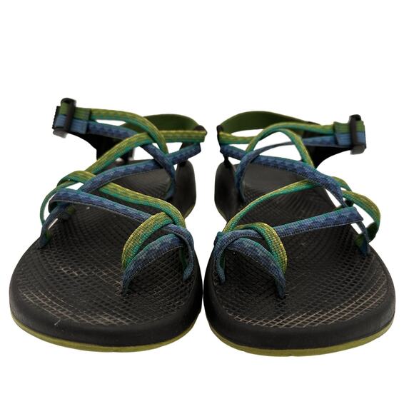Chaco ZX2 Women's Green & Blue Sports Sandals Size 9 - Picture 8 of 9